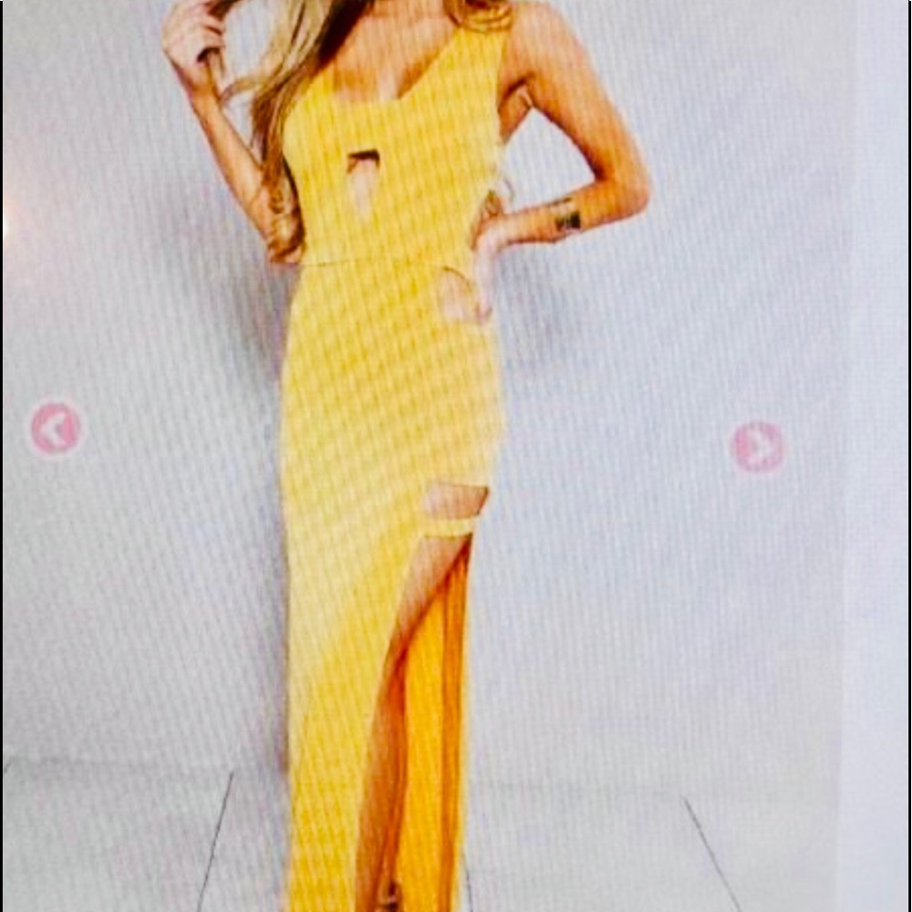 Summer mustard dress